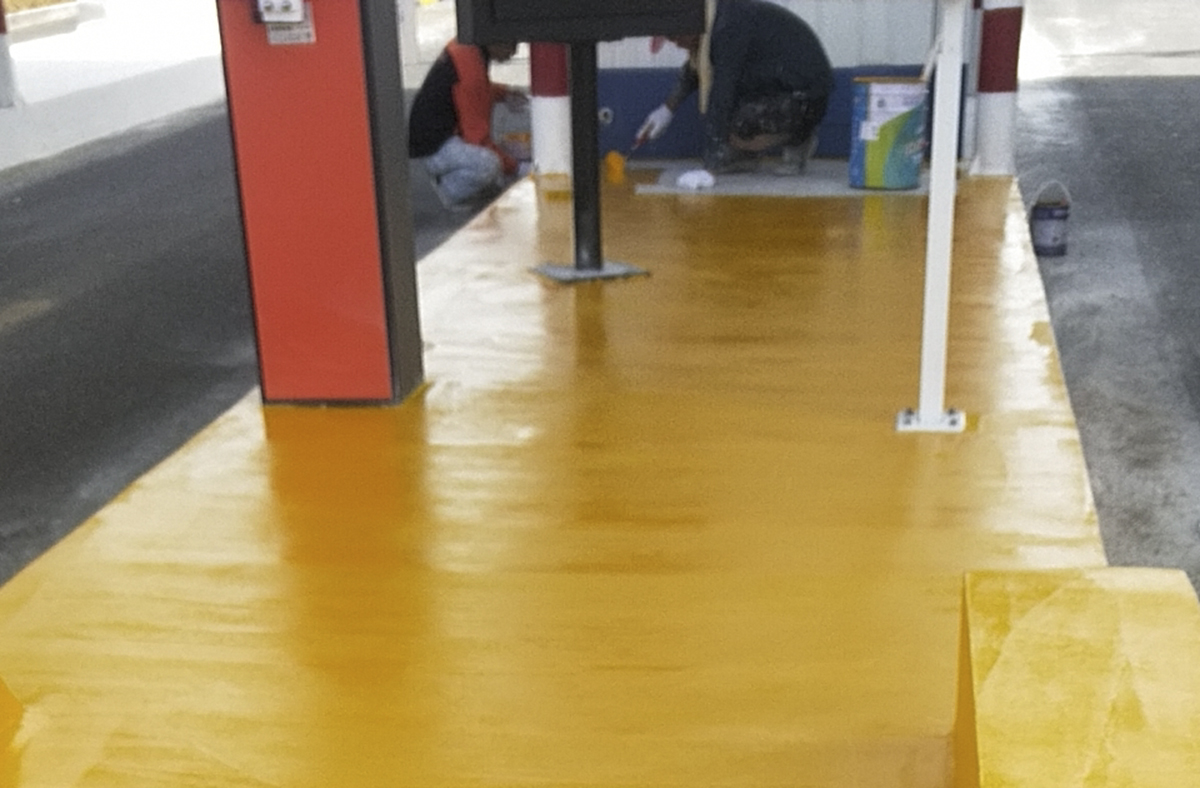 高速警示反光漆效果圖