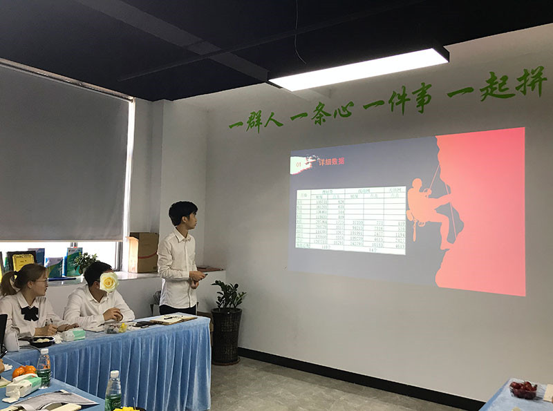 推廣部同事正在匯報工作 推廣部同事正在匯報工作